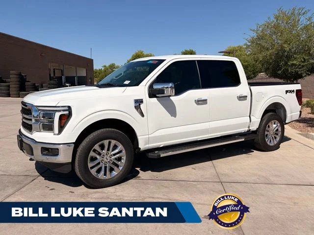 Certified Used 2025 White Ford Lariat image 1