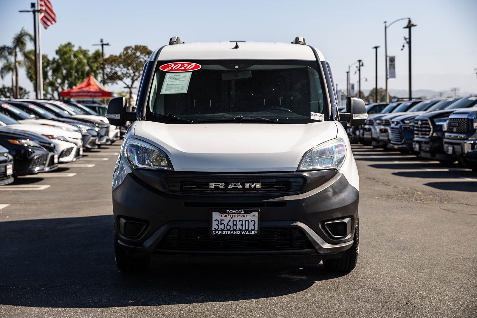 Used 2020 RAM Promaster City Tradesman with VIN ZFBHRFAB0L6R63187 for sale in San Juan Capistrano, CA