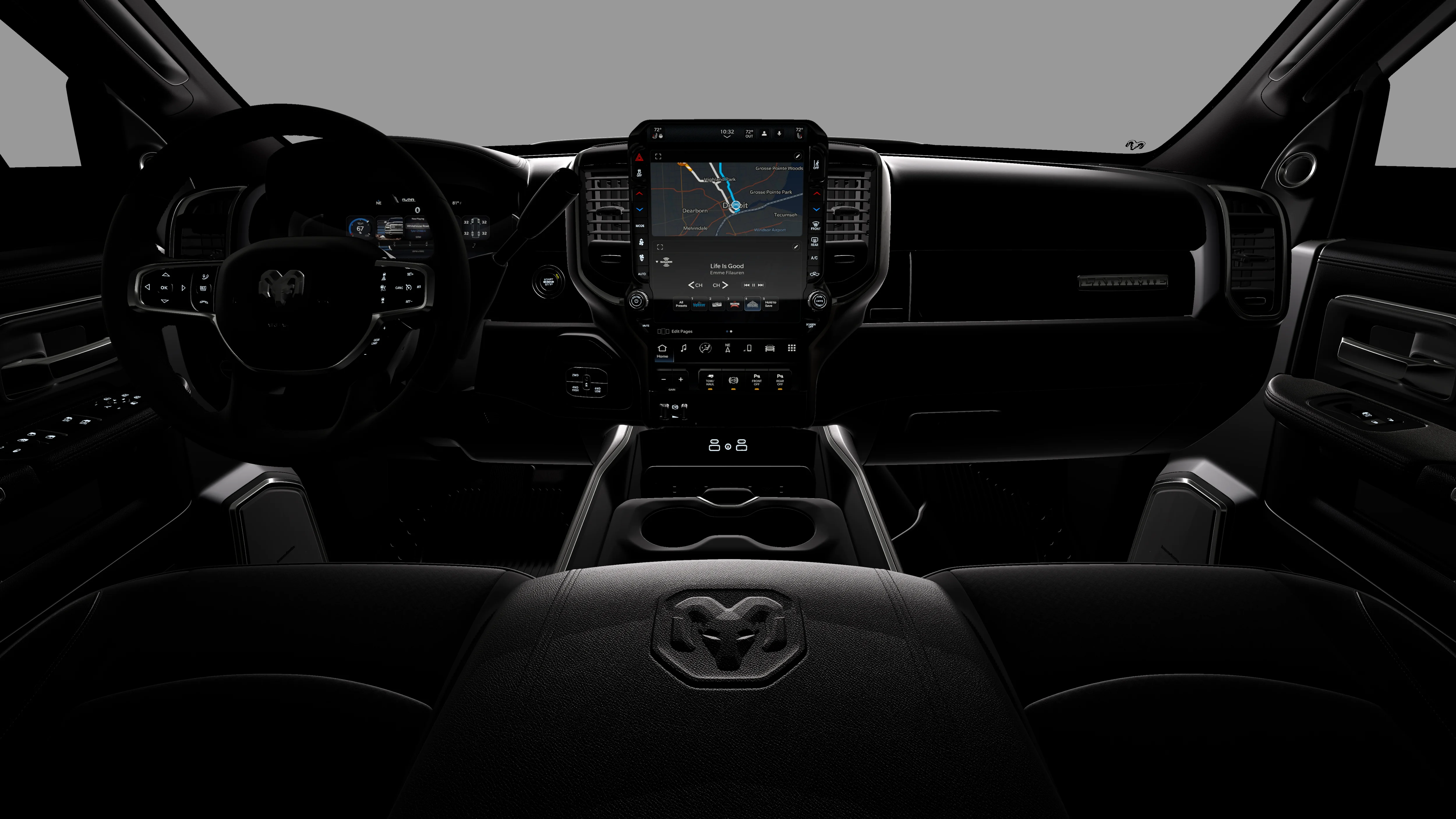 New 2026 Diamond Black Crystal Pearl-Coat Exterior Paint RAM LARAMIE image 18