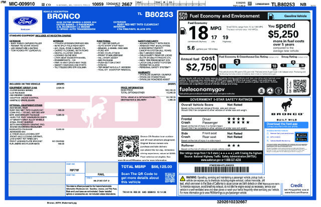 New 2026 Ruby Red Metallic Tinted Clearcoat Ford Outer Banks® image 1