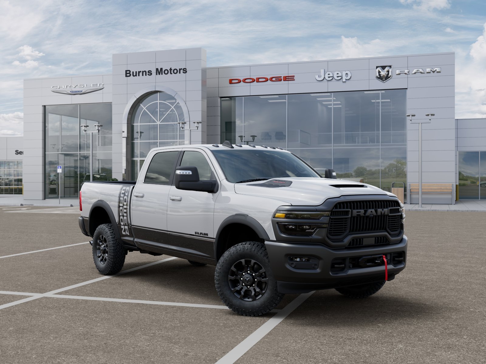 New 2026 Bright White Clear-Coat Exterior Paint RAM Power Wagon image 31