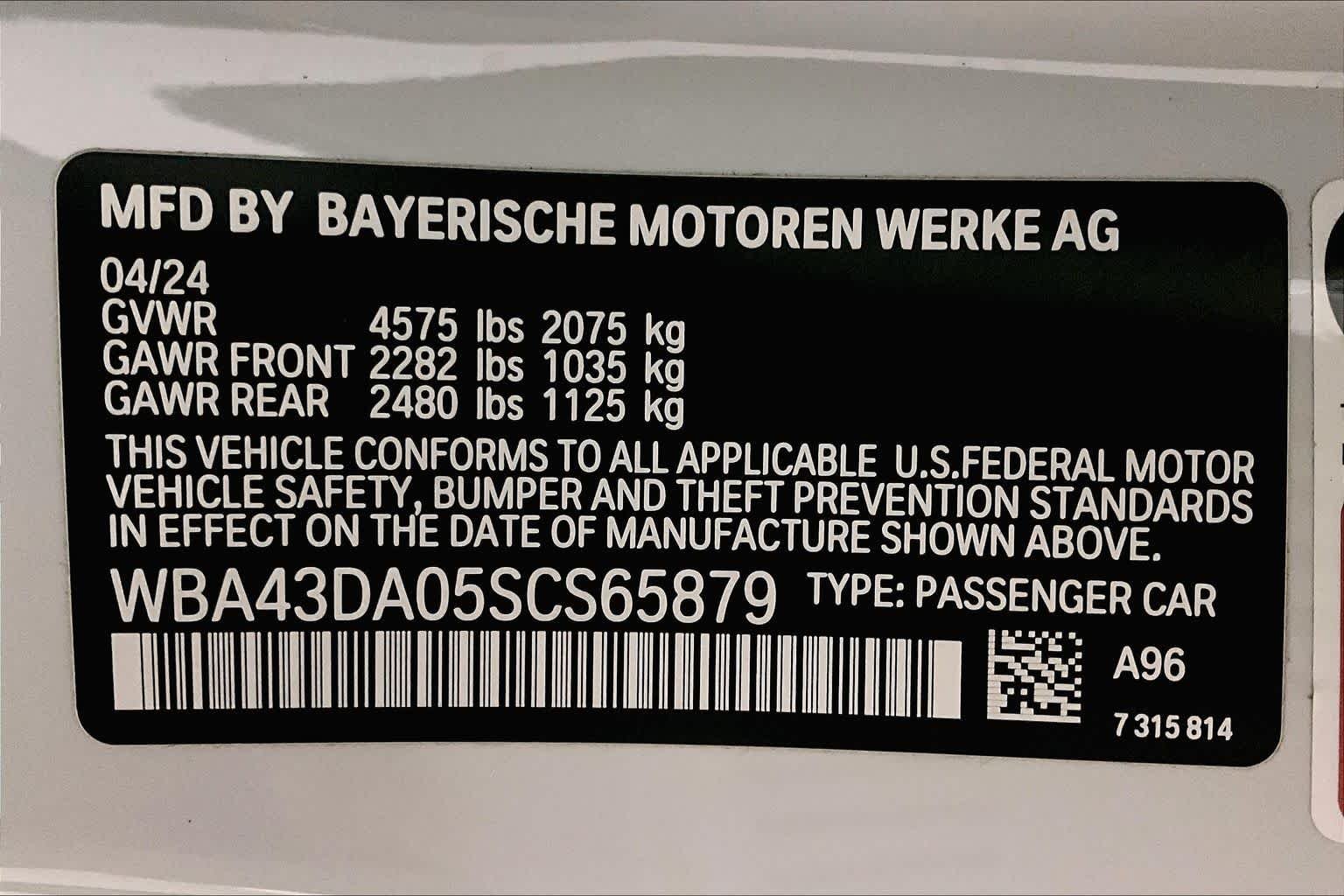 Certified Used 2025 Mineral White Metallic BMW 430i image 33