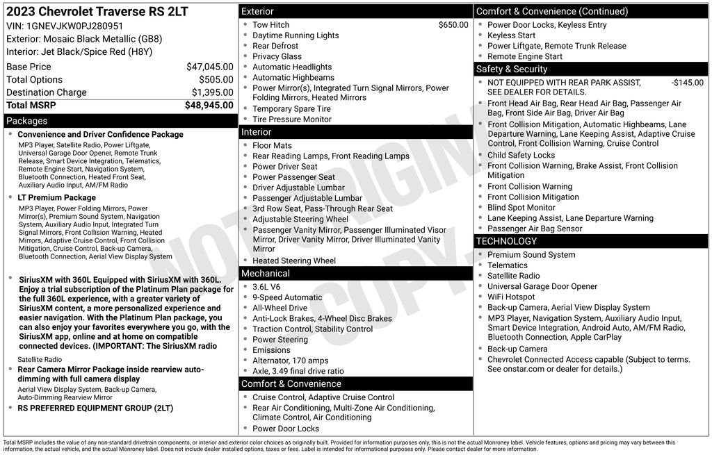 Used 2023 Black Chevrolet RS image 26