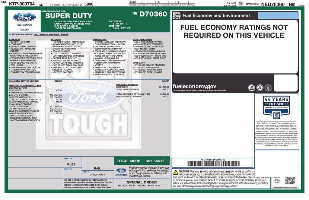 Used 2022 White Ford Lariat image 25