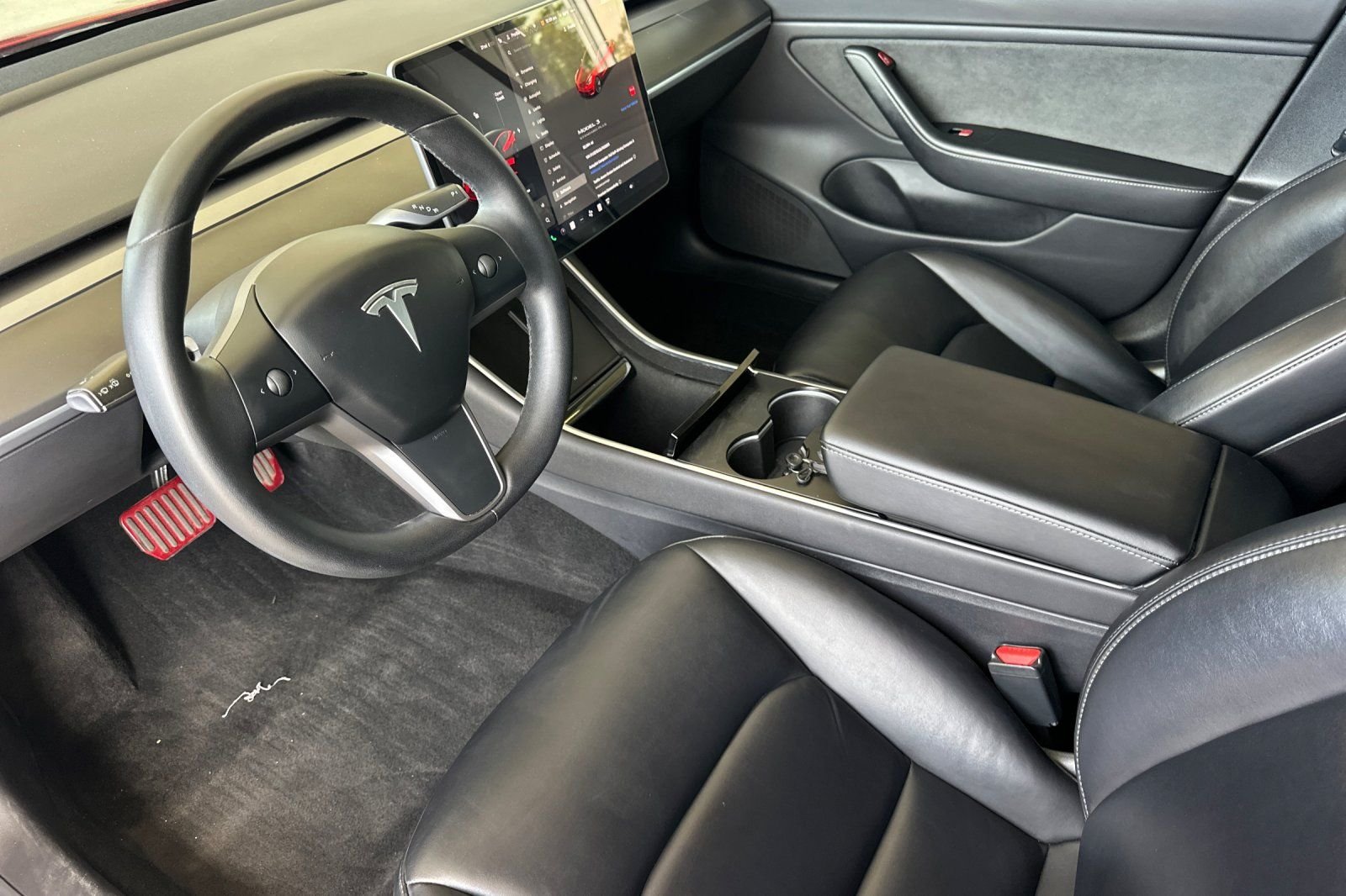 Used 2020 Red Multi-Coat Tesla Standard Range Plus image 9
