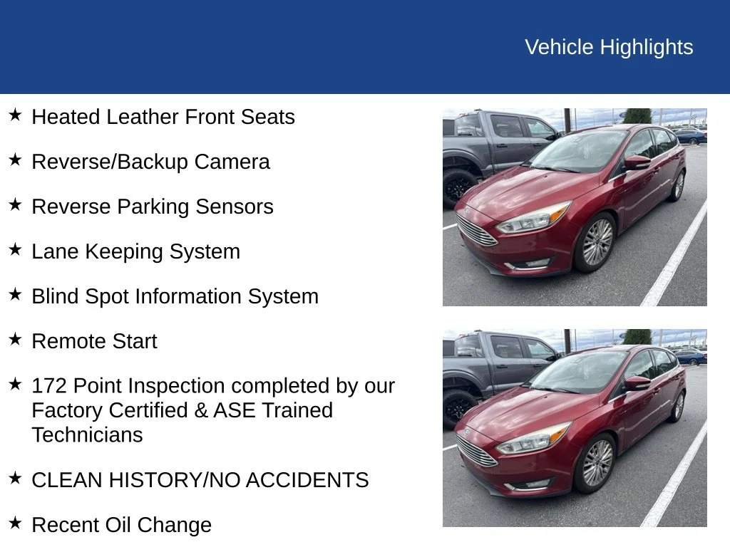 Used 2016 Ruby Red Metallic Tinted Clearcoat Ford Titanium image 2