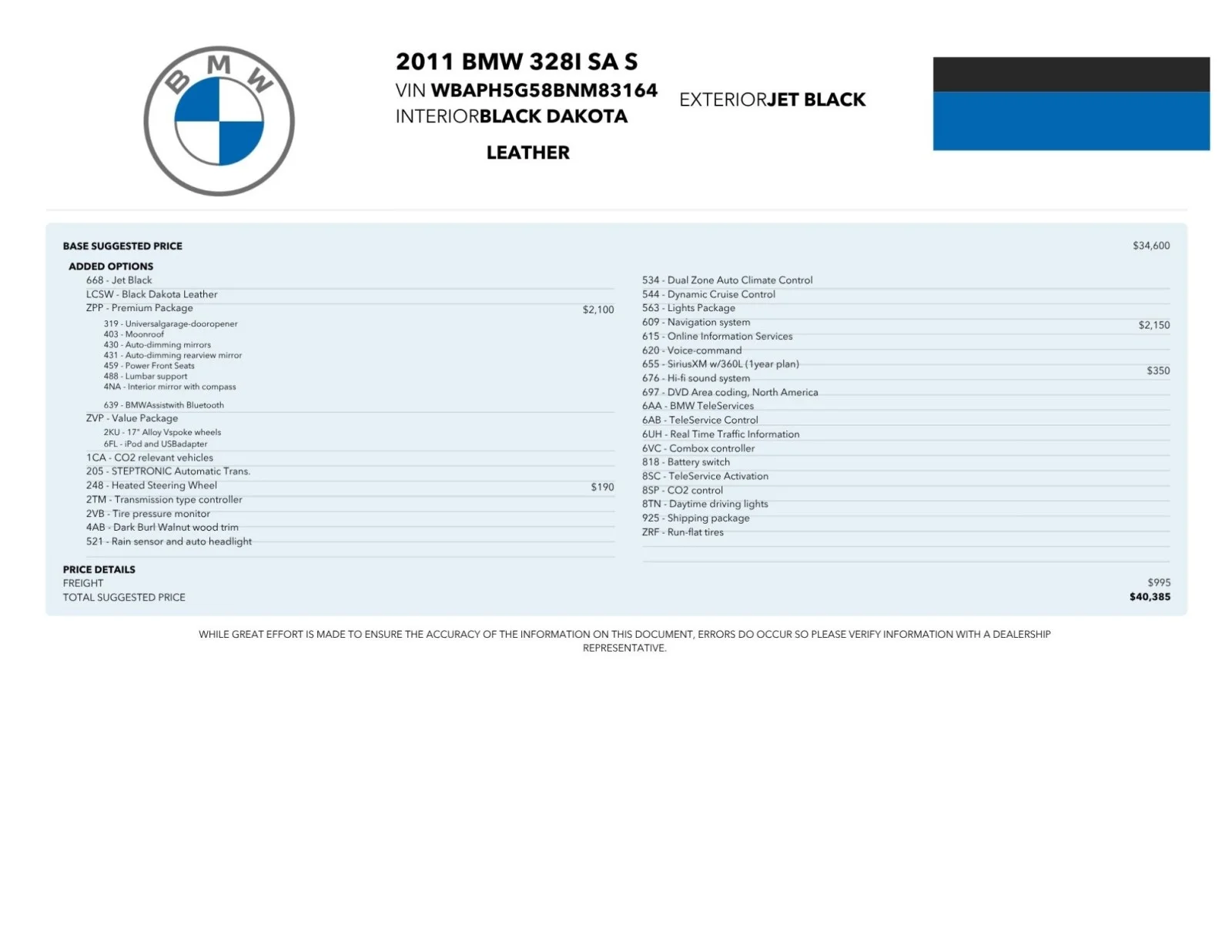 Used 2011 BMW 3 Series 328i with VIN WBAPH5G58BNM83164 for sale in Costa Mesa, CA