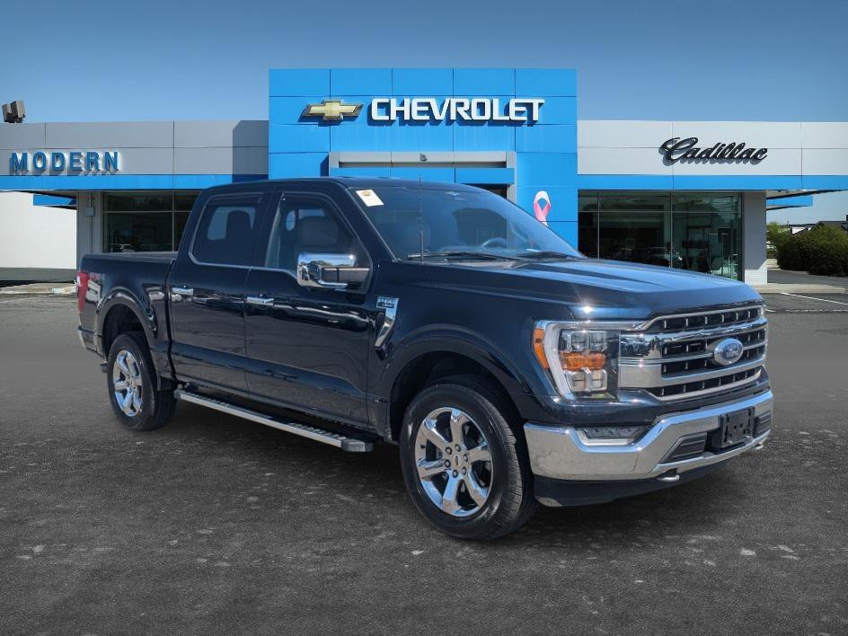 Used 2023 Antimatter Blue Metallic Ford LARIAT image 7