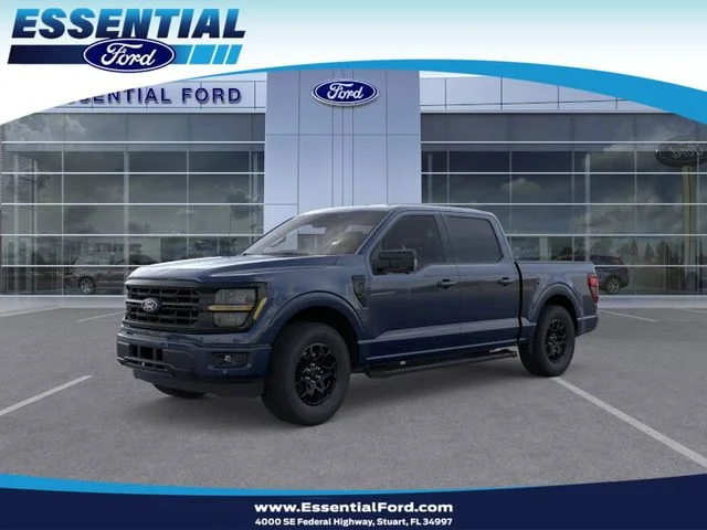 New 2026 Antimatter Blue Metallic Ford XLT image 1