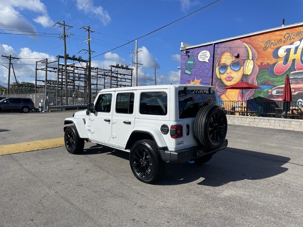 Certified Used 2024 White Jeep Sahara 4xe image 3