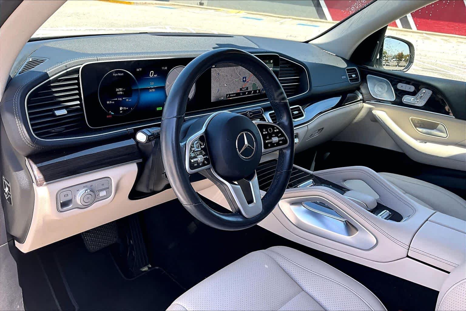 Used 2021 designo Diamond White Bright Mercedes-Benz GLS 450 image 10