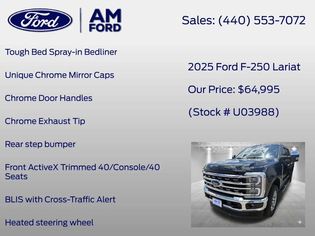 Certified Used 2025 Black Metallic Ford Lariat image 39