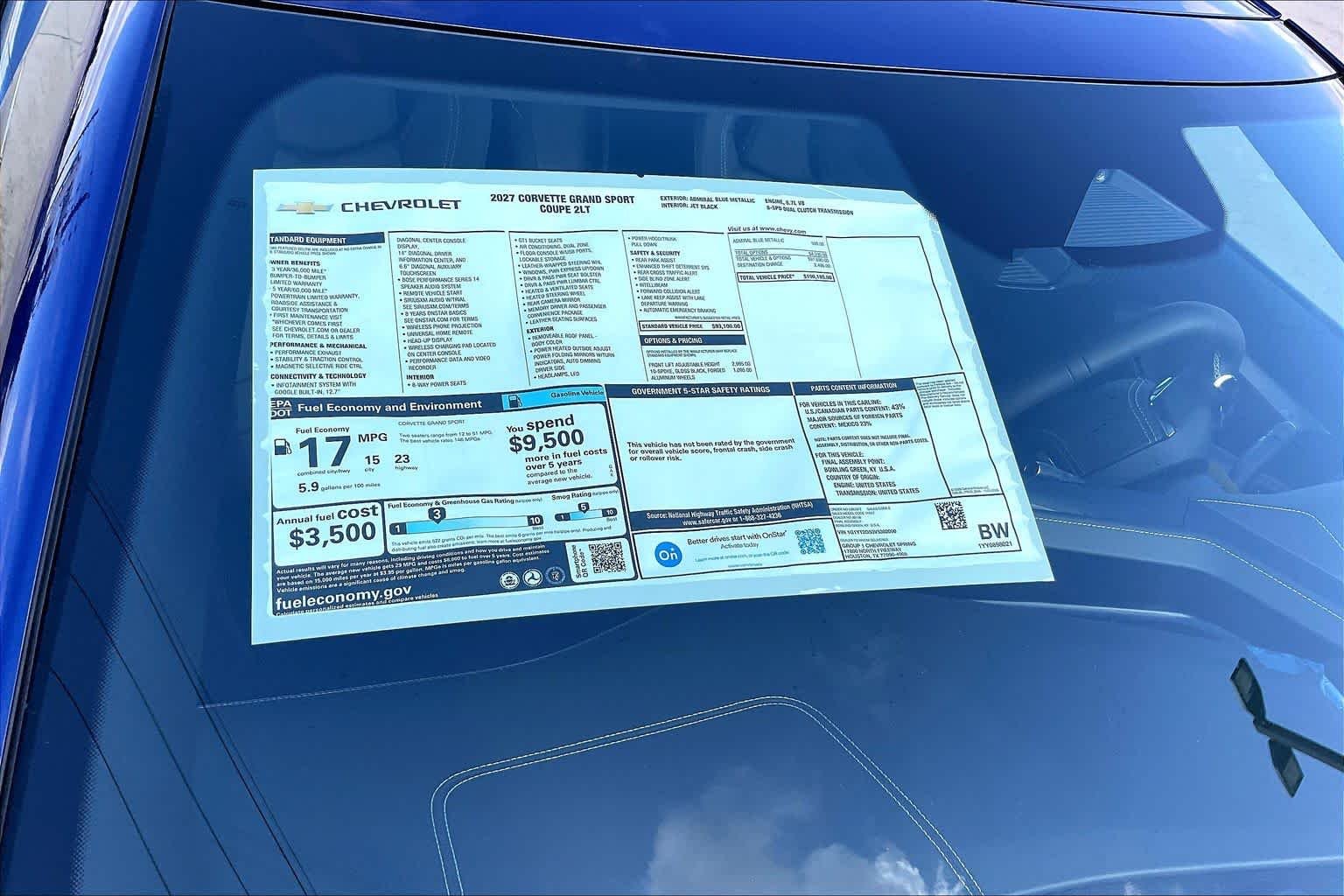 New 2027 Admiral Blue Metallic Chevrolet 2LT image 21