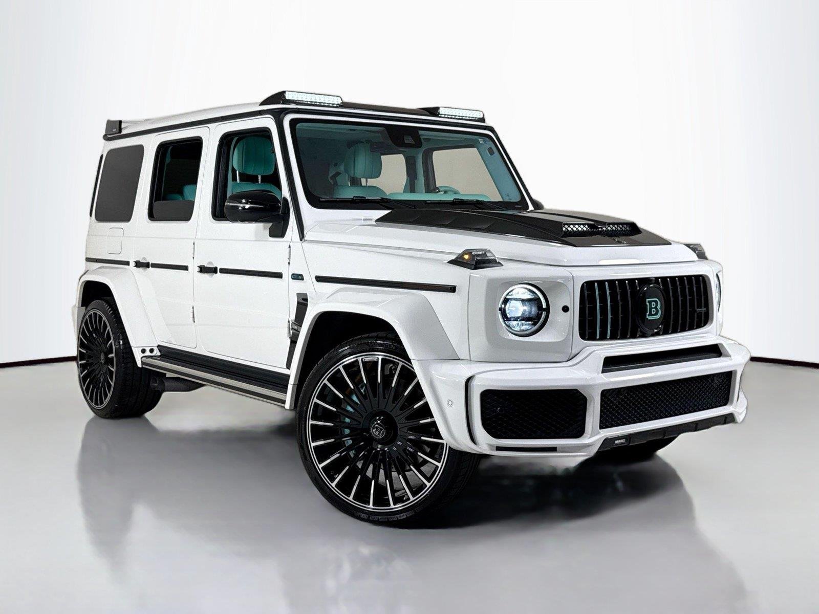 Used 2024 Polar White Mercedes-Benz AMG® G 63  Brabus Custom Widebody / Custom Tiffany Interior image 41