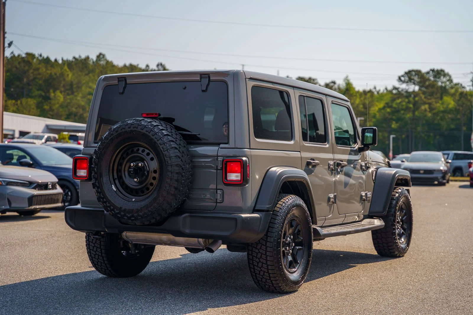 Used 2021 Gray Jeep Unlimited Sport S image 7
