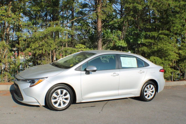 Used 2024 Classic Silver Metallic Toyota LE image 4