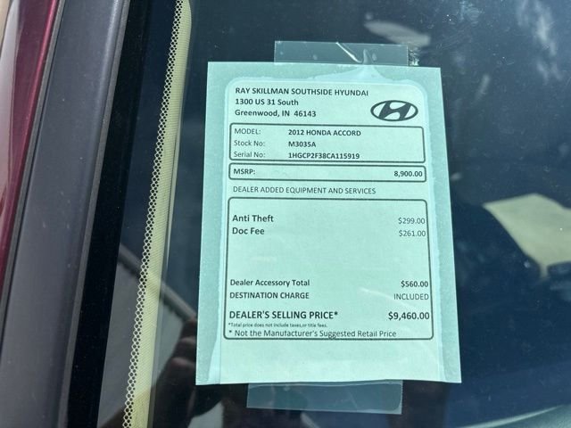 Used 2012 Red Honda LX image 2