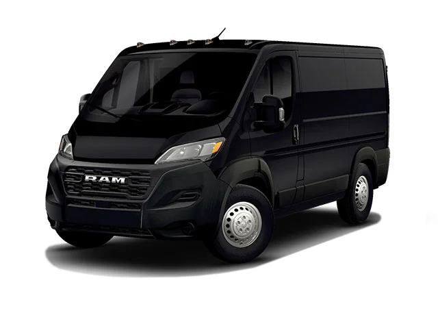 New 2026 Black Clearcoat Ram PROMASTER 1500 TRADESMAN CARGO VAN LOW ROOF 118