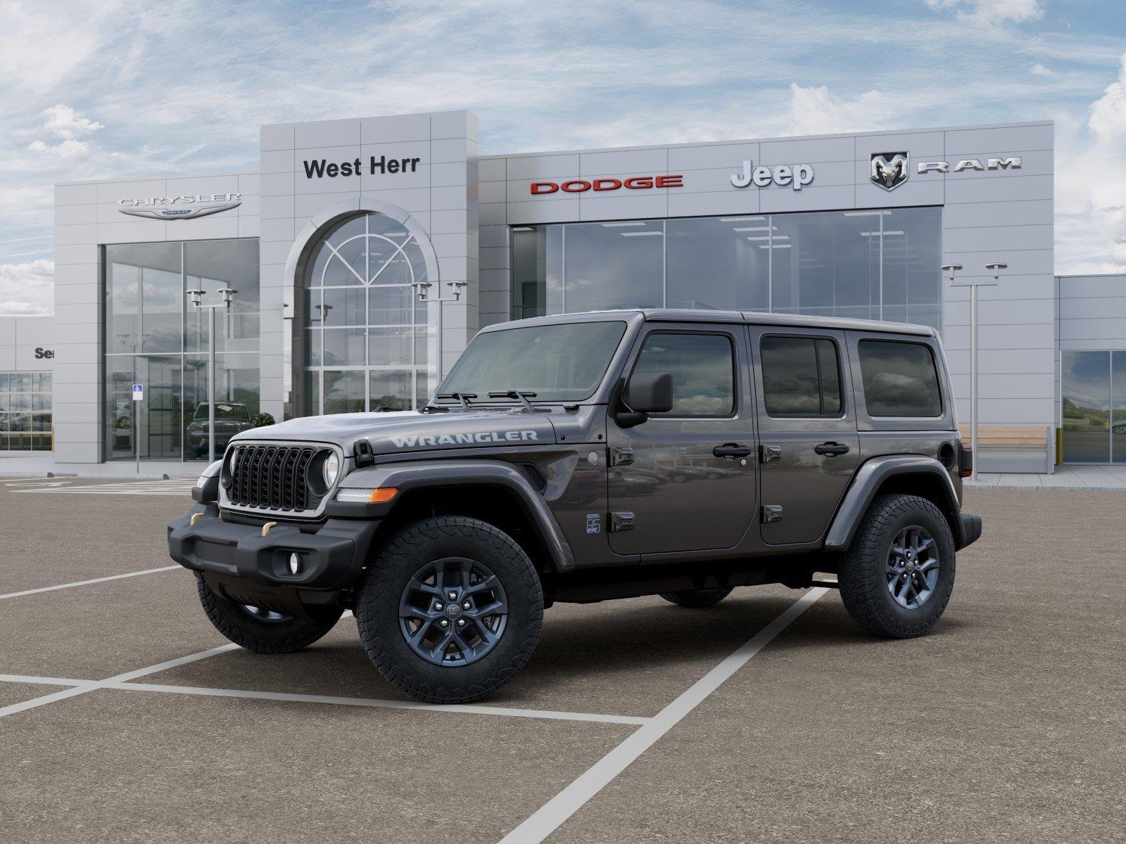 New 2026 Granite Crystal Metallic Clear-Coat Exterior Paint Jeep WRANGLER 4-DOOR 85TH ANNIVERSA image 2