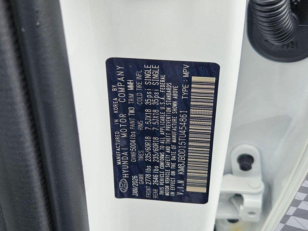 New 2026 White Hyundai SEL AWD image 33