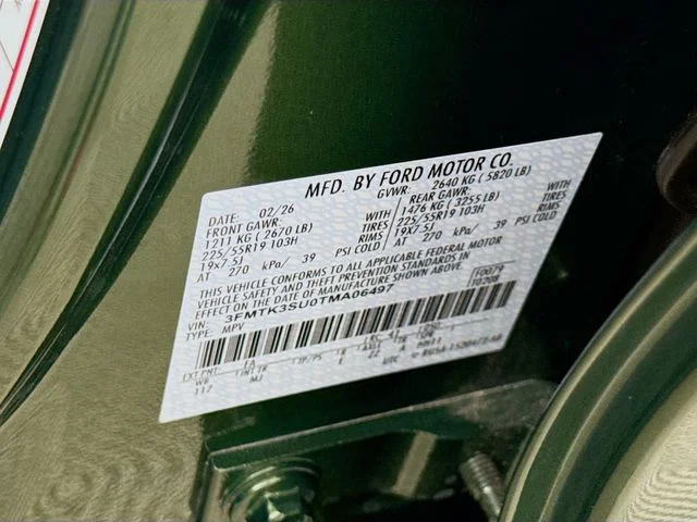 New 2026 Eruption Green Metallic Ford Premium image 34