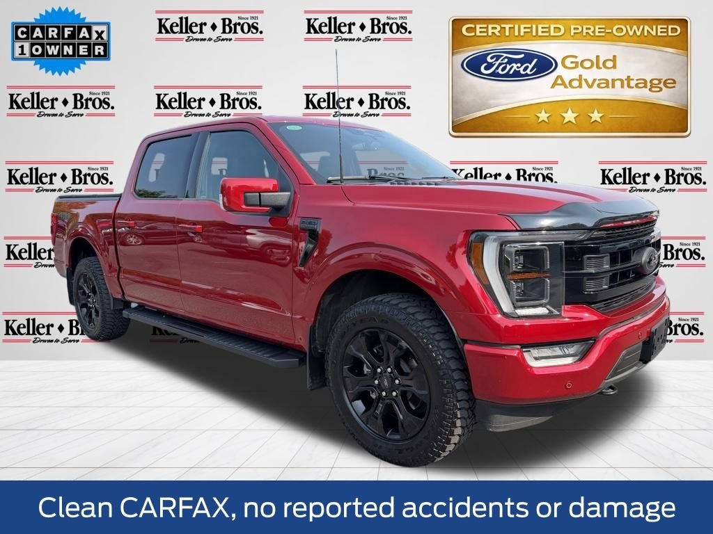 Certified Used 2023 Red Ford Lariat image 1