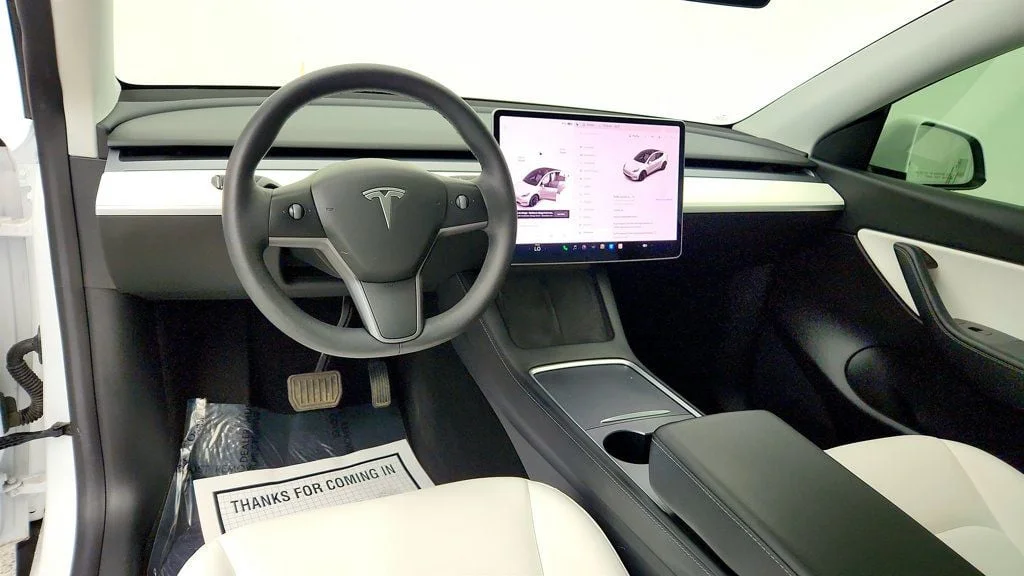 Used 2021 Pearl White Multi-Coat Tesla Long Range AWD w/ Acceleration Boost image 12