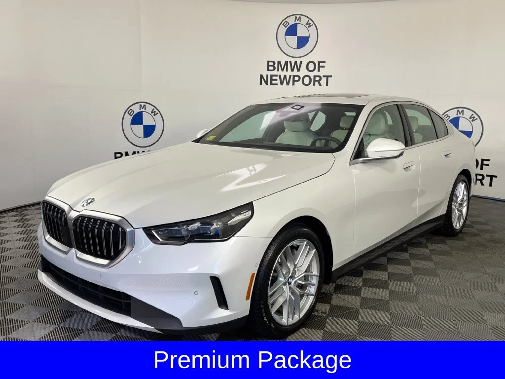 Certified Used 2024 White Metallic BMW 540i xDrive image 3