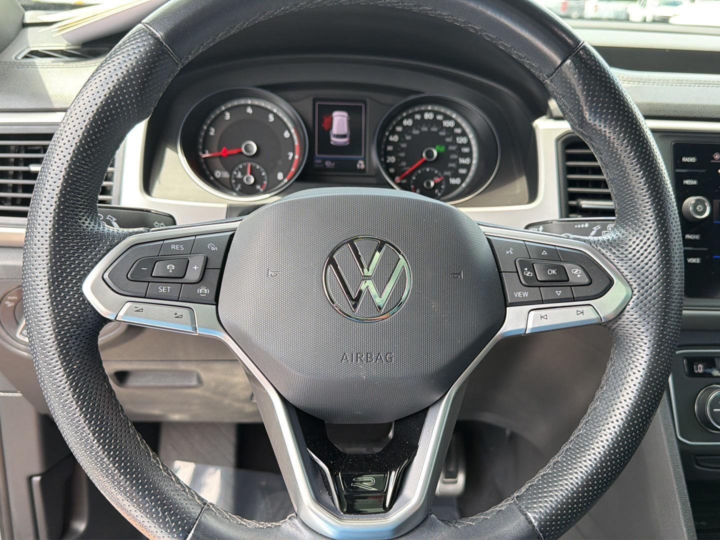 Used 2021 Pure Gray Volkswagen 3.6L V6 SE w/Technology R-Line image 19