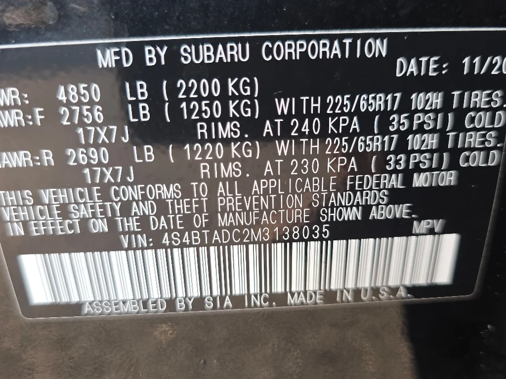 2021 Subaru Outback Premium - Photo 35