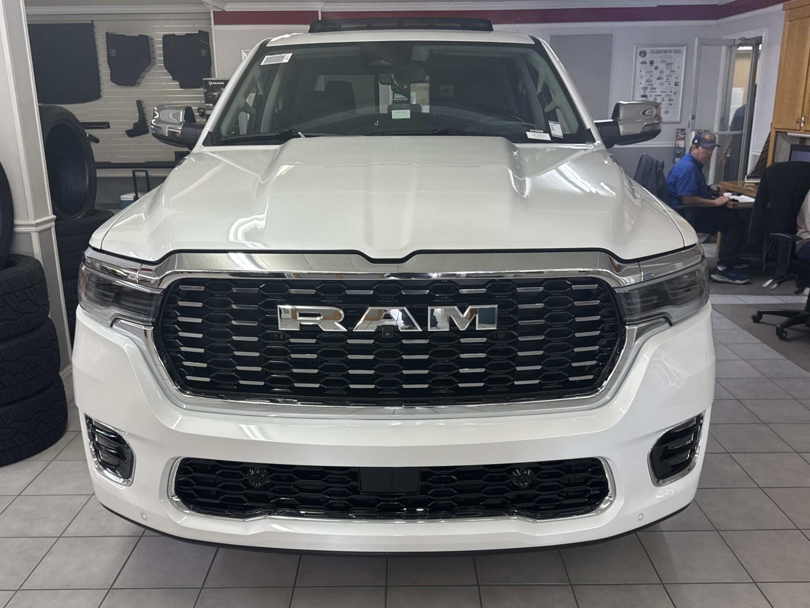 New 2026 Ivory White Tri-Coat Pearl-Coat Exterior Paint RAM Tungsten image 2