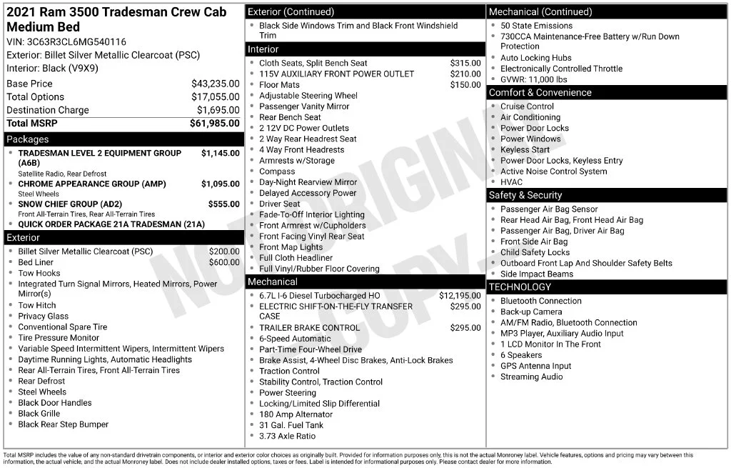 Used 2021 Silver Ram Tradesman image 44