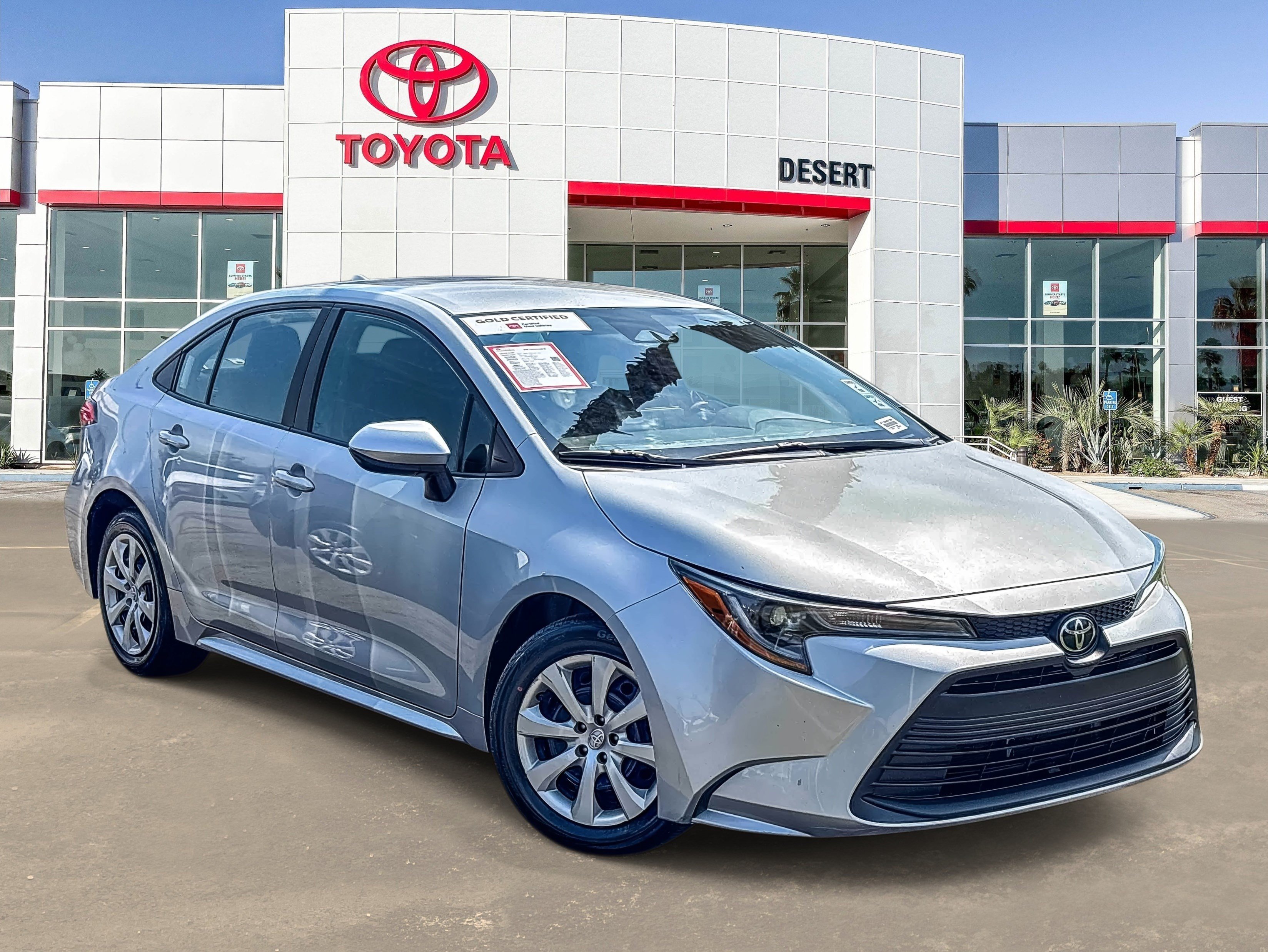 Used 2024 Classic Silver Metallic Toyota LE image 1