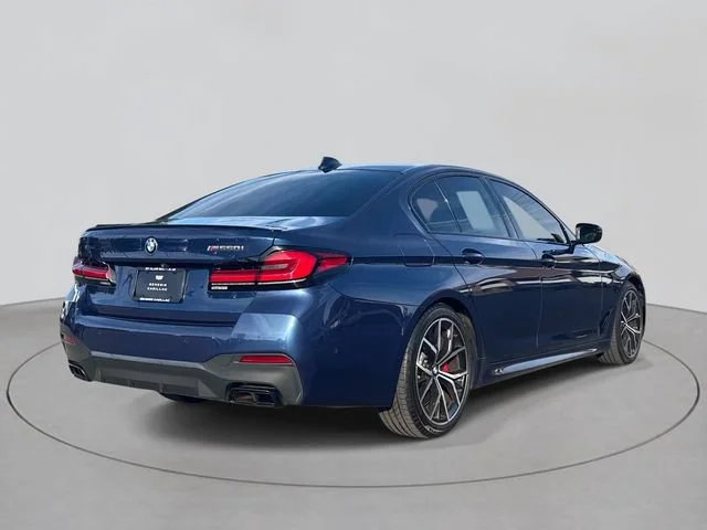 Used 2021 Dark Blue BMW M550i xDrive image 5