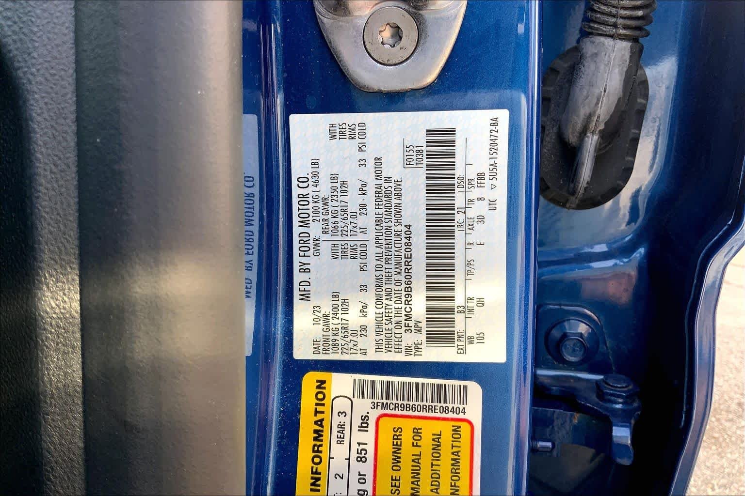 Used 2024 Atlas Blue Ford Big Bend image 36