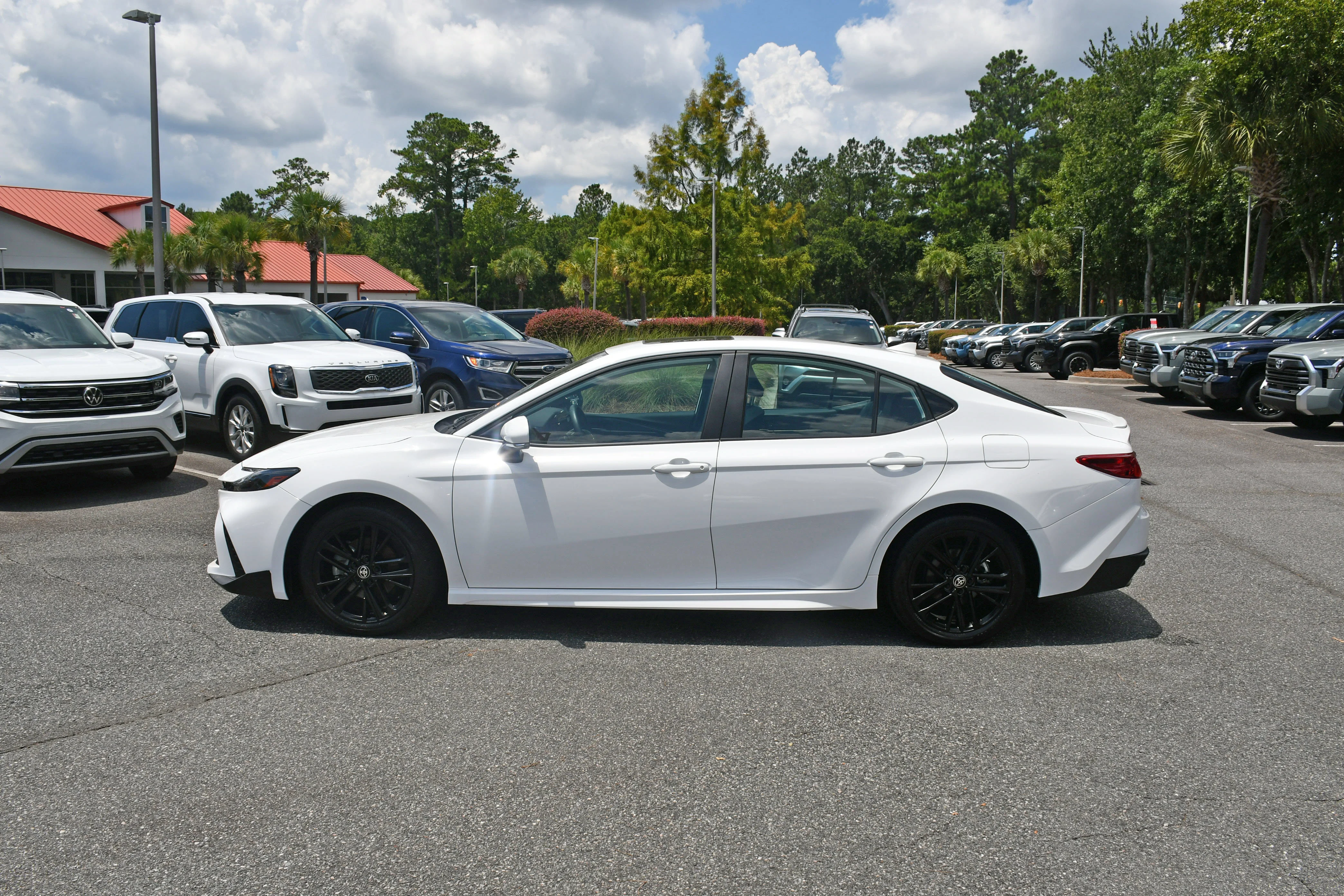 Certified Used 2025 White Toyota SE image 2