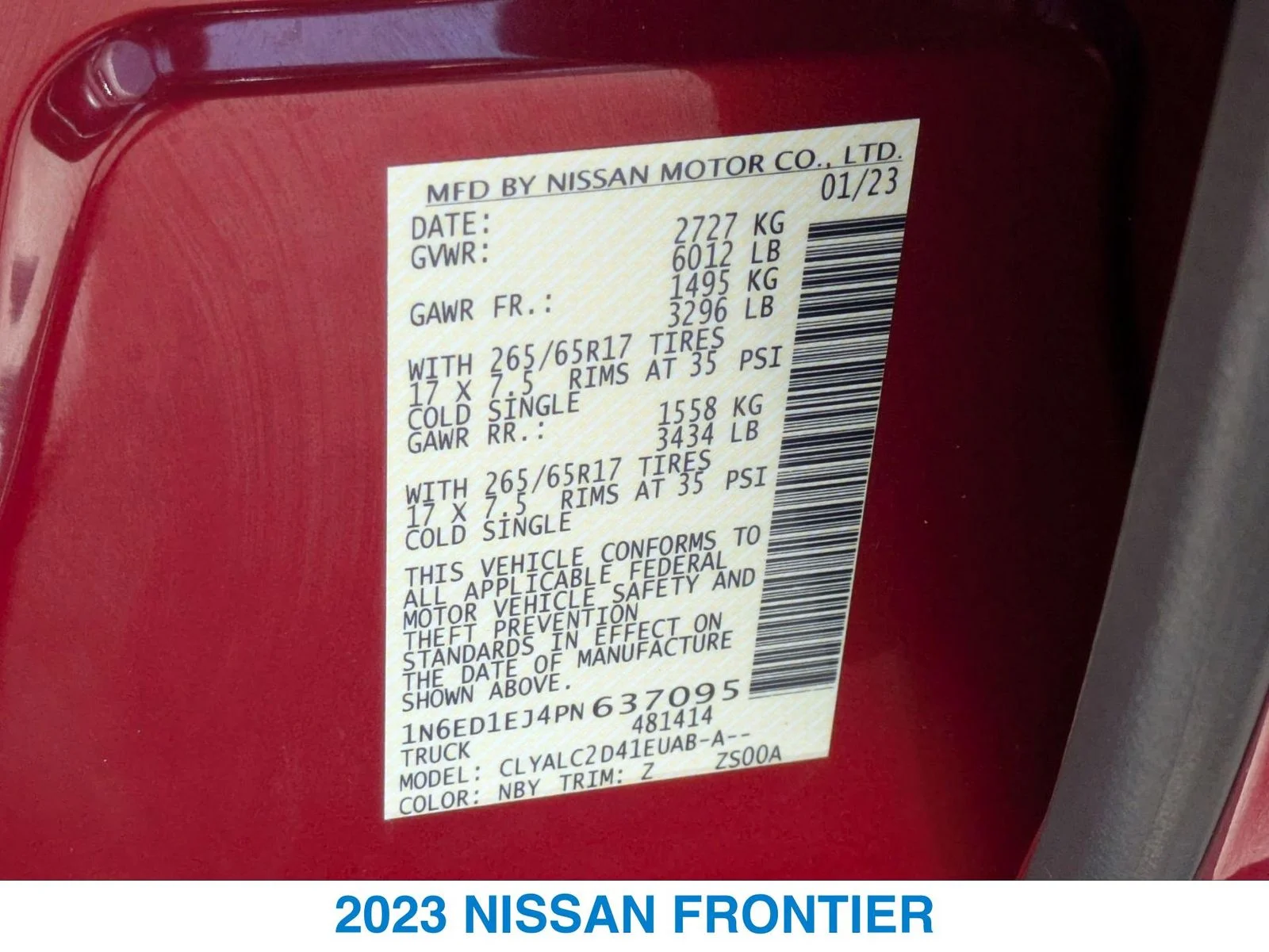 Used 2023 Red Nissan SV image 26