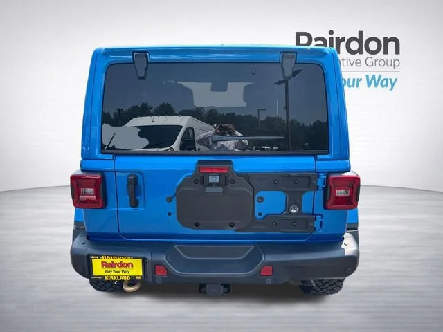 Used 2021 Hydro Blue Pearl Coat Jeep Unlimited Rubicon 392 image 6