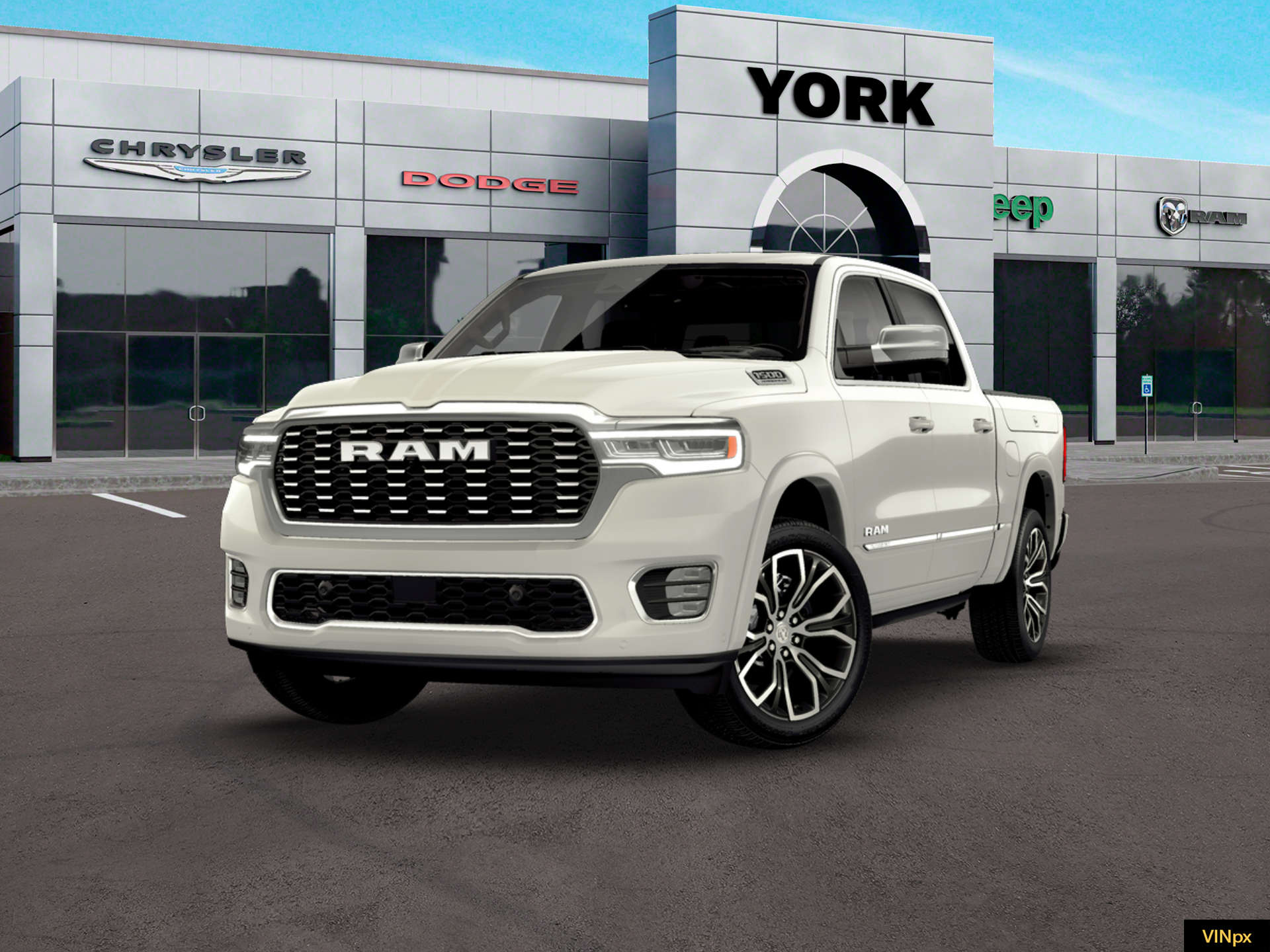 New 2026 Ivory White Tri-Coat Pearl-Coat Exterior Paint RAM Tungsten image 13