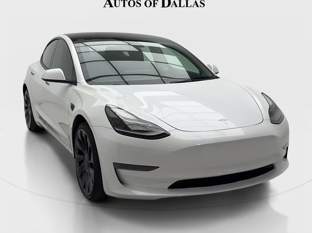Used 2023 White Tesla Performance image 2