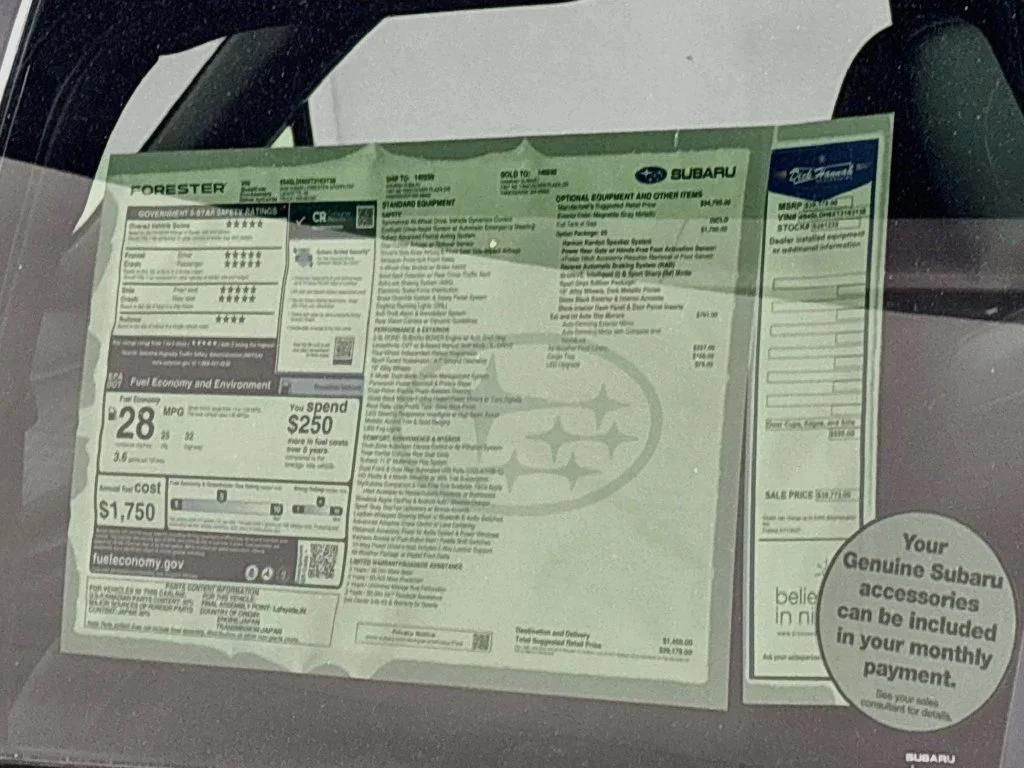 New 2026 MAGNETITE GRAY METALLIC Subaru Sport Onyx Edition image 24