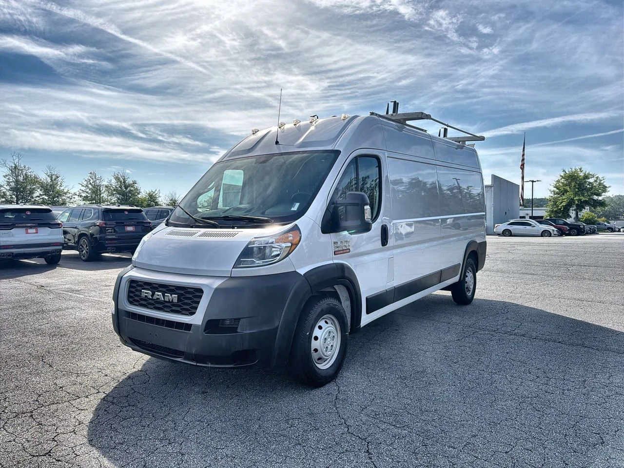 Used 2021 White Ram Cargo Van High Roof 159" WB image 4