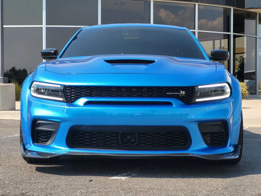 Used 2023 Blue Dodge Scat Pack Widebody image 3