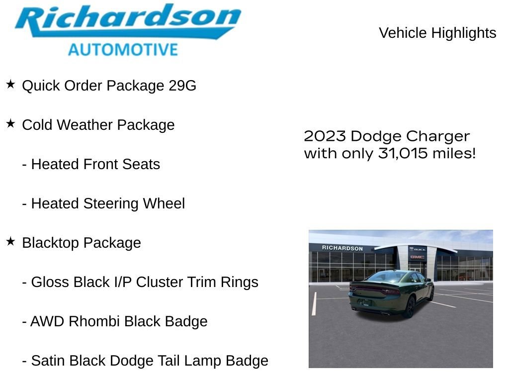 Used 2023 Green Dodge SXT AWD image 11