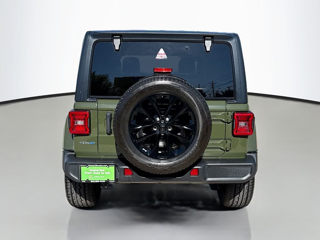 Used 2021 Sarge Green Clearcoat Jeep Unlimited Sahara image 6