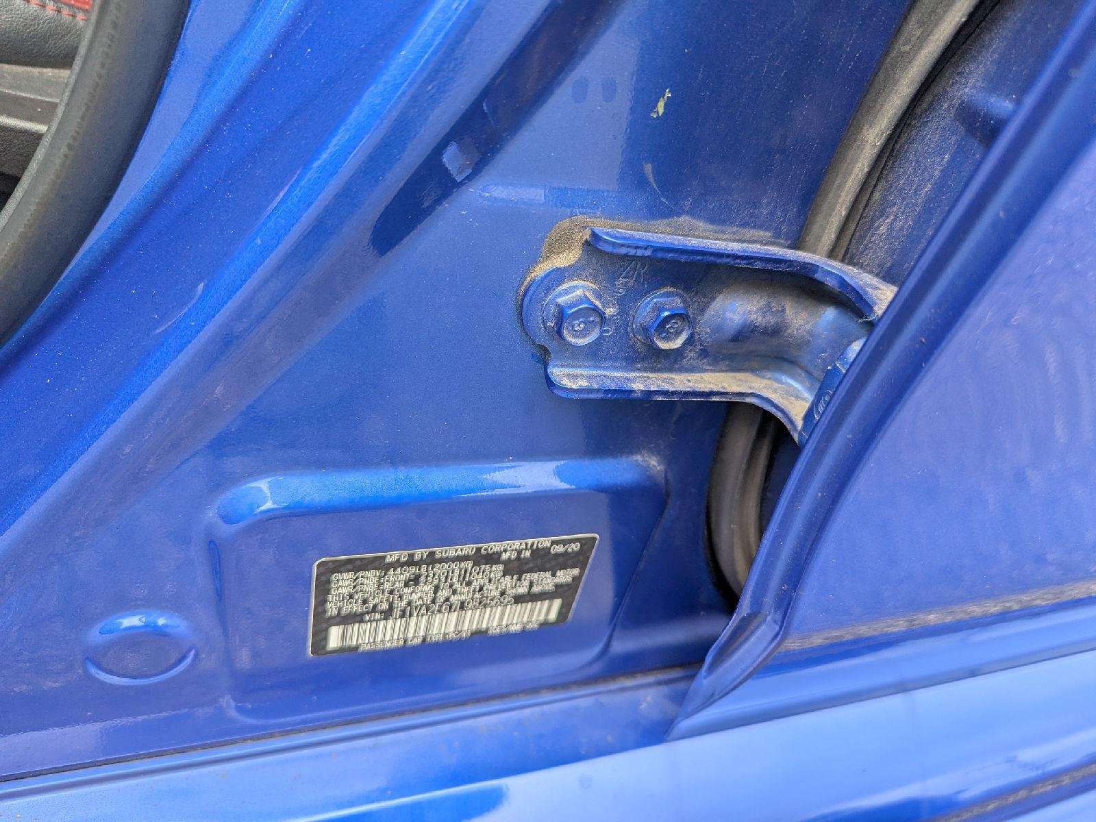 Used 2020 WR Blue Pearl Subaru STI image 28