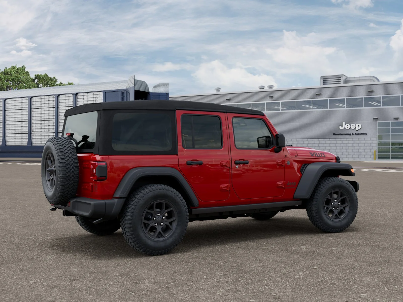 New 2026 Firecracker Red Clear-Coat Exterior Paint Jeep  image 2