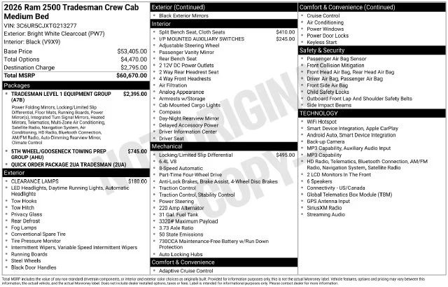 2026 RAM 2500 Tradesman - Photo 36