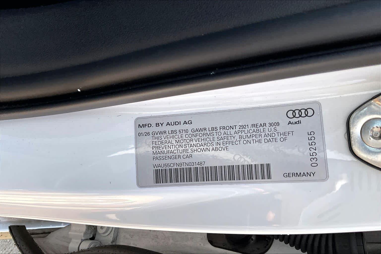 Used 2026 Glacier White Metallic Audi Premium Plus image 34