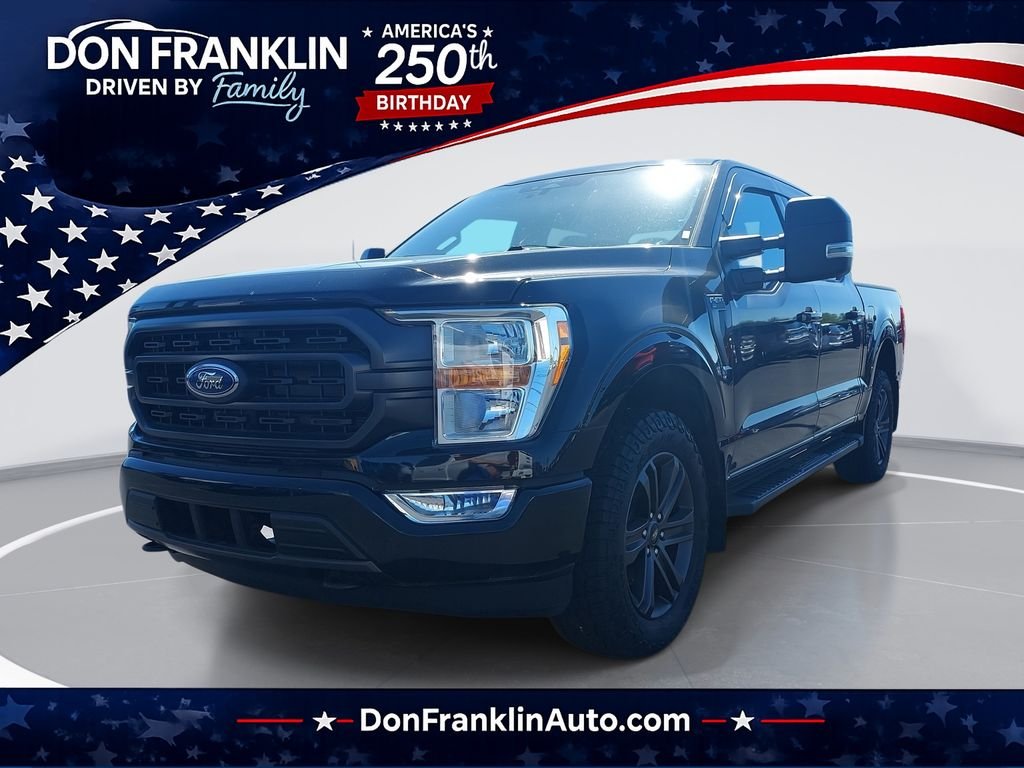 Used 2022 Black Ford XLT image 1
